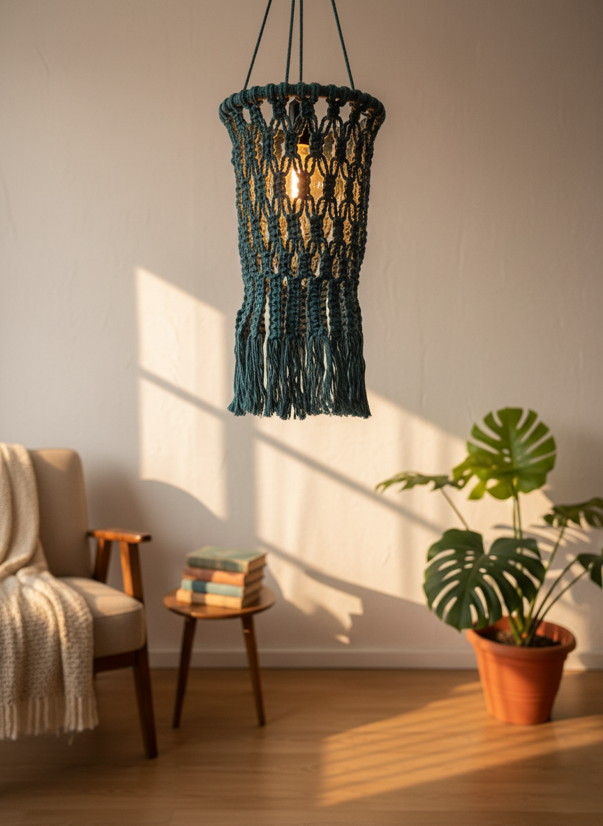 Macrame Lampshade