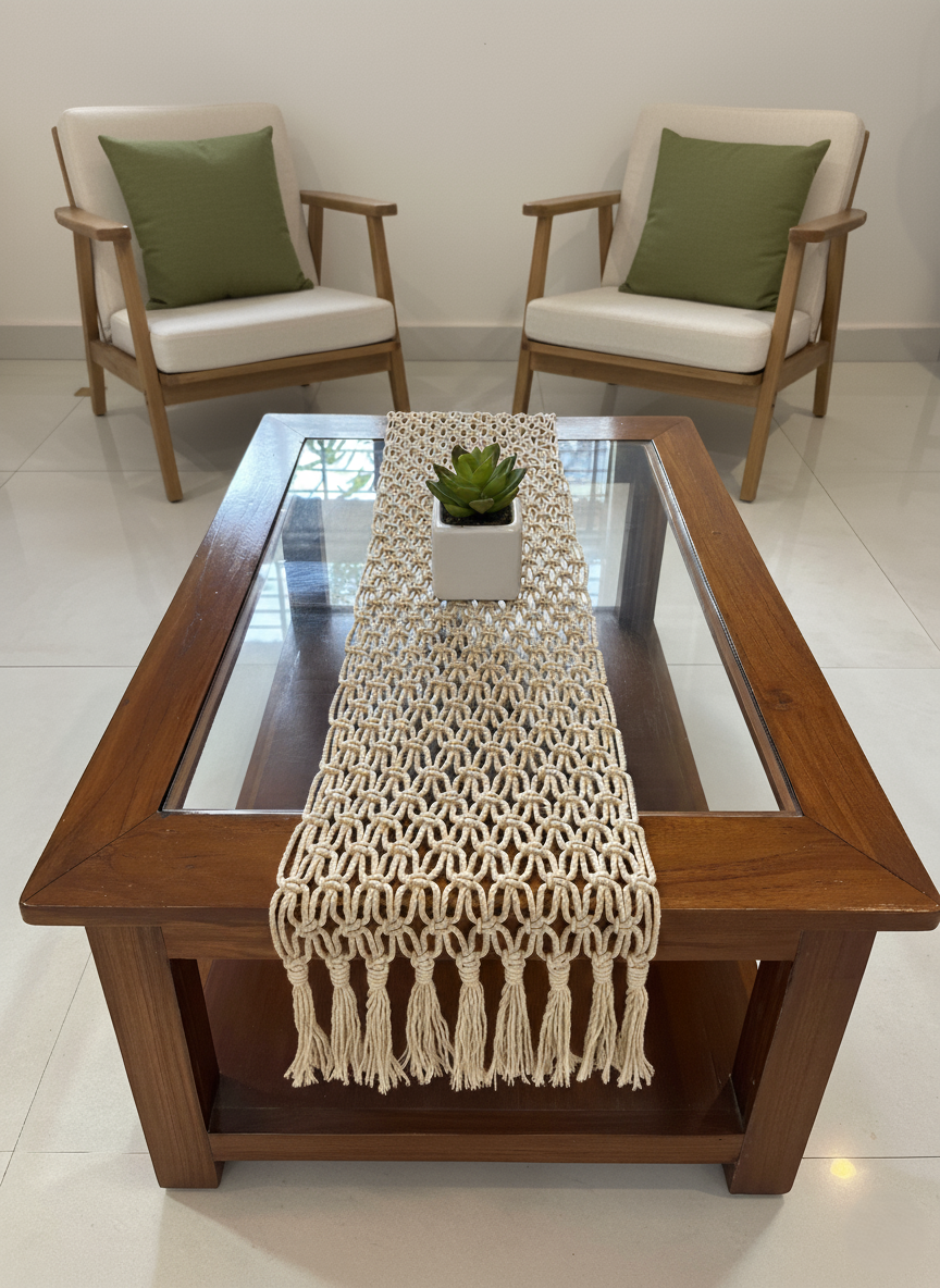 Macrame Table Runner